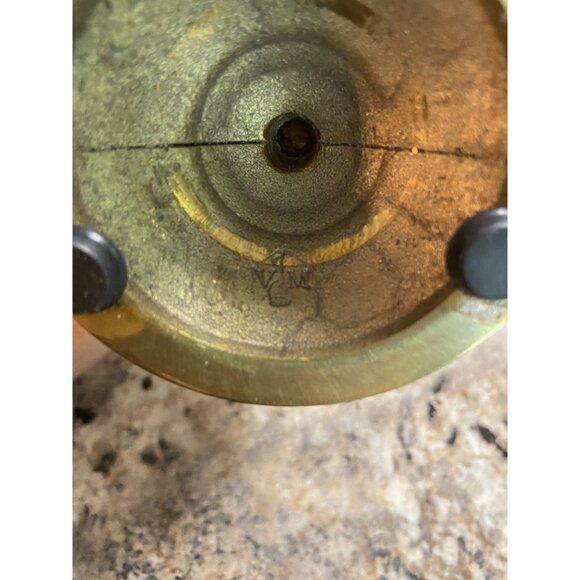 Vintage Solid Brass Candlestick Holder Turned Design 8" Tall Classic Decor - Picture 8 of 8